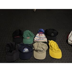 Hat Lot Of 8 Different Hats Baseball Caps Companies & Brands Champion Carhardt